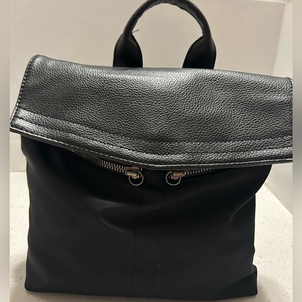 Black Leather Botkier Backpack